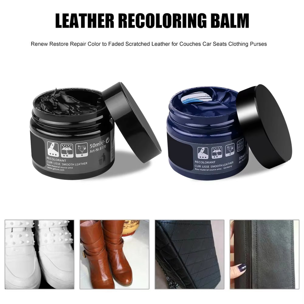 Liquid Skin Leather Repair Kit No Heat Leather Repair Tool Auto Car Seat Sofa Coats Holes Scratch Cracks Rips Restoration