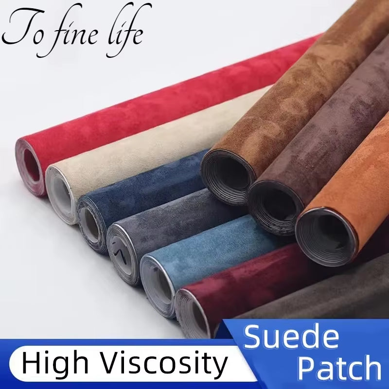 50X150Cm Wear-Resistant Suede Leather Refurbished Self-Adhesive Artificial Synthetic Leather Patch Sofa Repair Car Seat Sticker