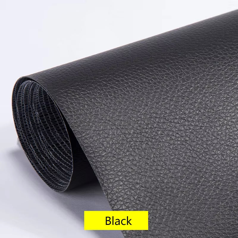 100X137Cm Self Adhesive Leather Repair Tape DIY Black Self-Adhesive Leather Repair Tape Ffor Sofa Repair Patches Sticky